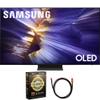 Samsung 55 inch OLED 4K S90F Vision AI Smart TV (2025) (Renewed) Bundle with Deco Gear 6FT HDMI 2.0 Cable and CPS Exclusive 26 Month Protection Pack (BEACH-CPS-26M2000) view 1