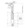 TV Stand Ceiling TV Mount Bracket 0-90 Flip Down TV/Monitor Bracket Fits 17-37 Inch TVs 30 Left/Right Rotation Max 200x200mm, view 2