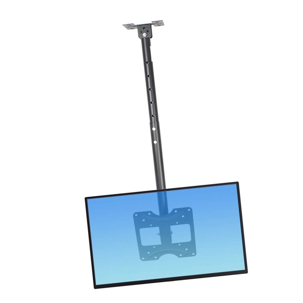 Adjustable Ceiling TV Mount Bracket - Height-Adjustable TV Ceiling Mount, 360 Degree Rotatable, Tiltable, Swivel, Suitable for 20-32 Inch TVs, Max VESA 200x200mm