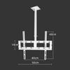 TV Mount Stands Adjustable Height and Tilt Swivel Ceiling TV Bracket for 32-55 Inch TVs Wall Brackets view 2