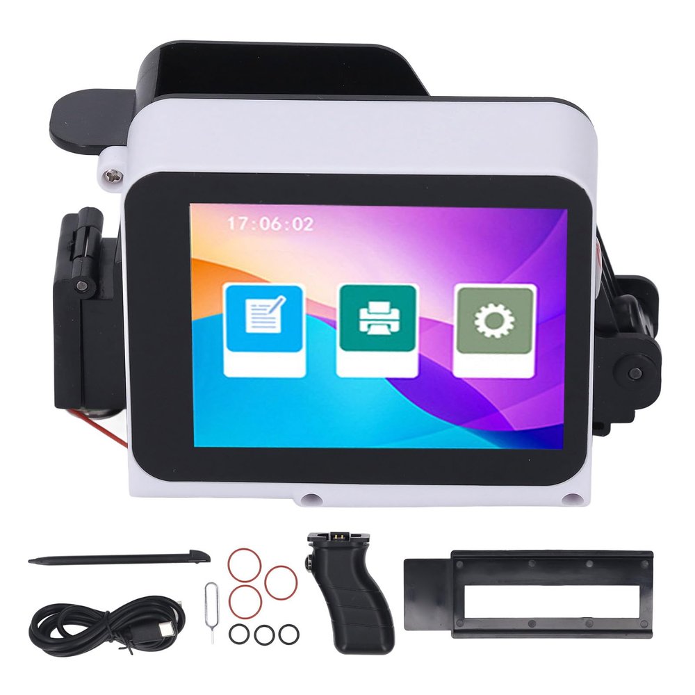 Fafeicy Handheld Printer Portable Inkjet Printing Machine for Barcode Date Label Support Multi Languages Materials Handheld Printer