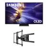 Samsung QN48S90FAEXZA 48 Inch 4K OLED Smart TV with a Kanto PMX700 Pro Series Full Motion Dual Stud Mount (2025) view 1