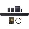 Samsung HW-Q990F/ZA Q Series Soundbar HW-Q990F 11.1.4 ch Subwoofer with Rear Speaker 2025 (Renewed) Bundle with 6FT HDMI 2.0 Cable and CPS Exclusive 26 Month Protection Pack (BEACH-CPS-26M2000) view 1