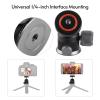 Yosoo Camera Tripod Mini Ball Head, Aluminum Alloy Ball Head 360 Degree Rotation Folding Dual U Shape Slot 1/4in Mount Tripod Head Black for Tripod Monopod view 2