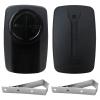 2-Button Universal Garage Door Remote KLIK5U-BK2 KLIK3U-BK - Works with Yellow/Purple/Red-Orange/Green Learn Buttons view 2