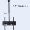 Adjustable Tilt Swivel TV Ceiling Mount Bracket for 26 55 inch LED Sn TV Black Multifunction Height Adjustable TV Stand (1.52m) view 3