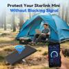 STARGEAR Starlink Mini Protective Cover Case, Hailproof Liquid Silicone Protective Case for Starlink Mini Dish, Starlink Minis Accessories Waterproof Shockproof Portable for Outdoor Camping, Black view 4