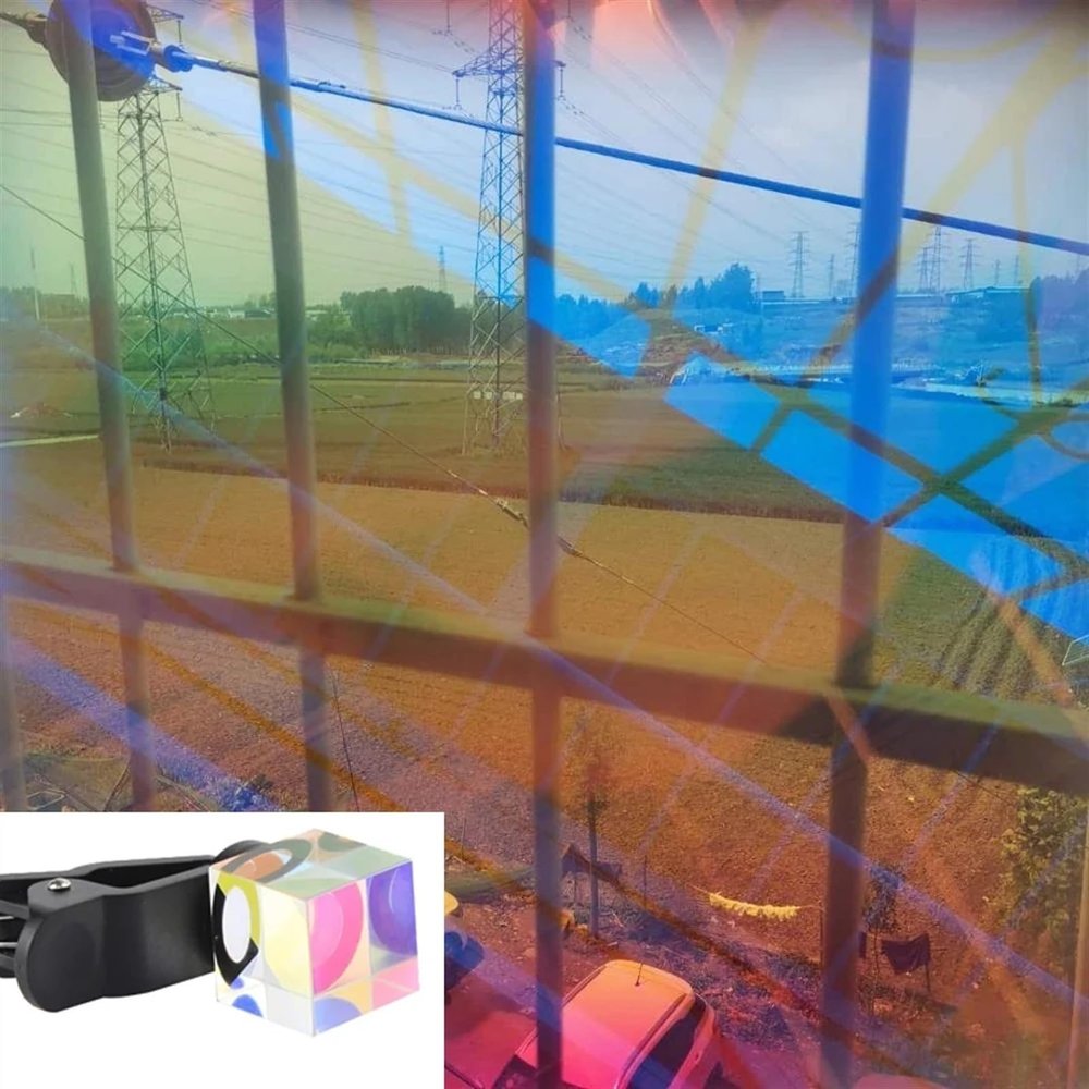 77mm Camera Filter Kaleidoscope Special Effects Prism Photography Accessories DSLR Lens Prisma DSLR(Cube with Clip)