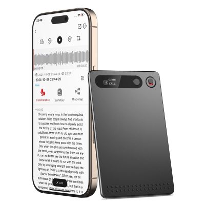 DreamFair AI Voice Recorder, Voice Recorder AI Technology for Transcription & Summarization with Magnetic Housing, App Control,112 Languages, 64GB Memory, Audio Recorder for Lectures, Meetings