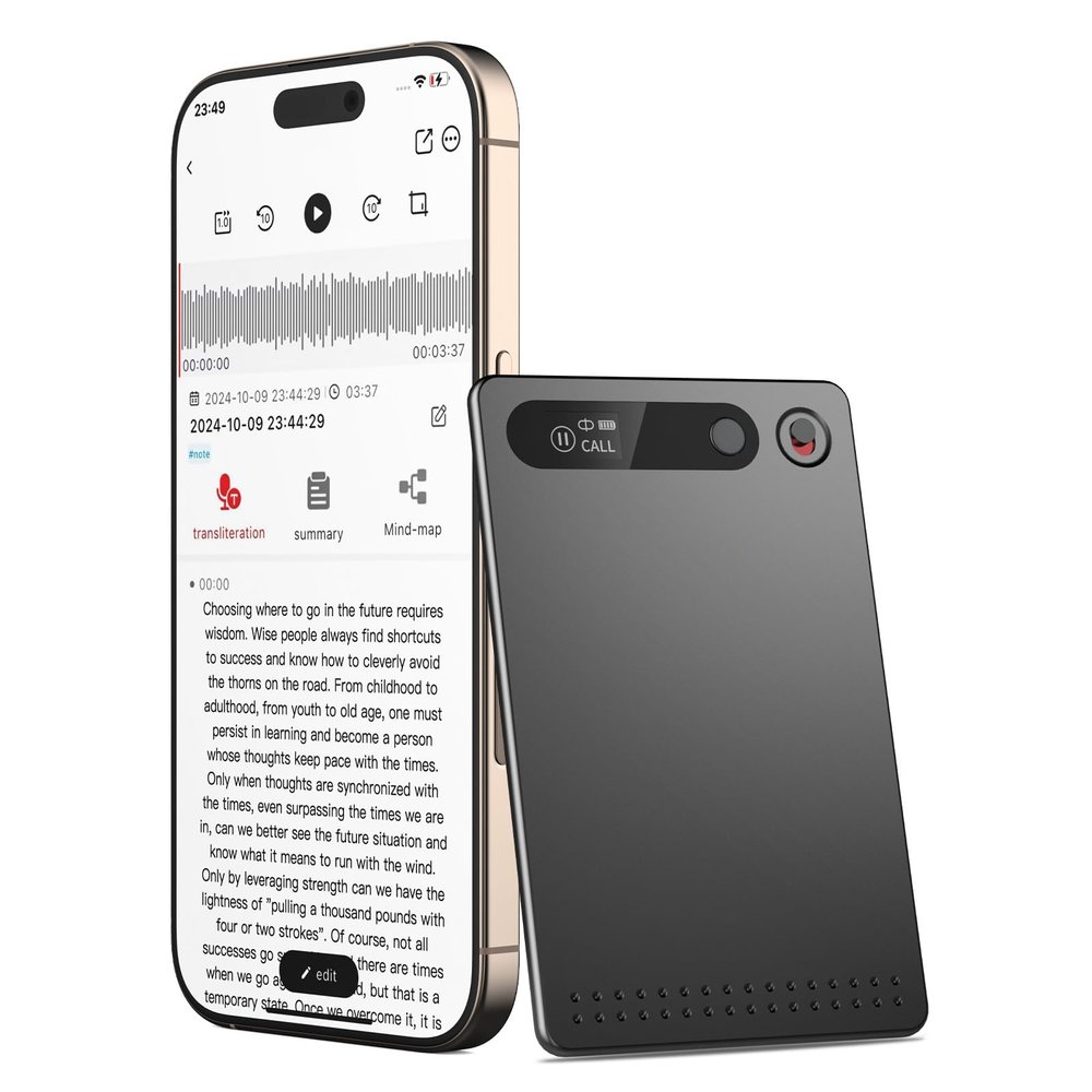 DreamFair AI Voice Recorder, Voice Recorder AI Technology for Transcription & Summarization with Magnetic Housing, App Control,112 Languages, 64GB Memory, Audio Recorder for Lectures, Meetings