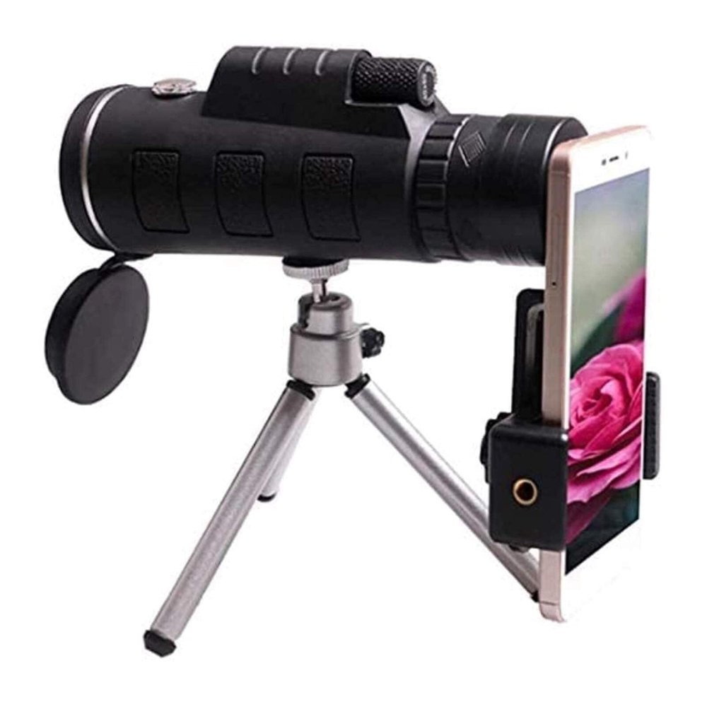 20mm Eyepiece Refractor Telescope with Tripod & Compass for Mobile Phones, Outdoor Astronomy