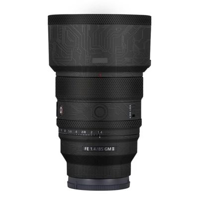 FE 85 F 1.4 II Anti-Scratch Camera Lens Body Protective Sticker Vinyl Wrap Decal Skin Film for Sony FE 85mm F1.4 GM II (Circuit Black)