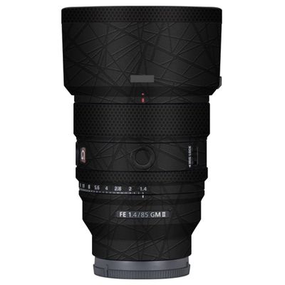 FE 85 F 1.4 II Anti-Scratch Camera Lens Body Protective Sticker Vinyl Wrap Decal Skin Film for Sony FE 85mm F1.4 GM II (Cross Ultra Black)