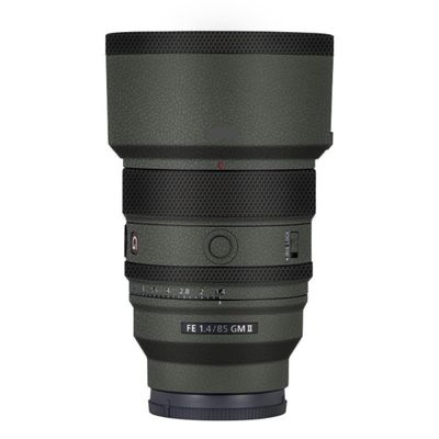 FE 85 F 1.4 II Anti-Scratch Camera Lens Body Protective Sticker Vinyl Wrap Decal Skin Film for Sony FE 85mm F1.4 GM II (Leather Green)