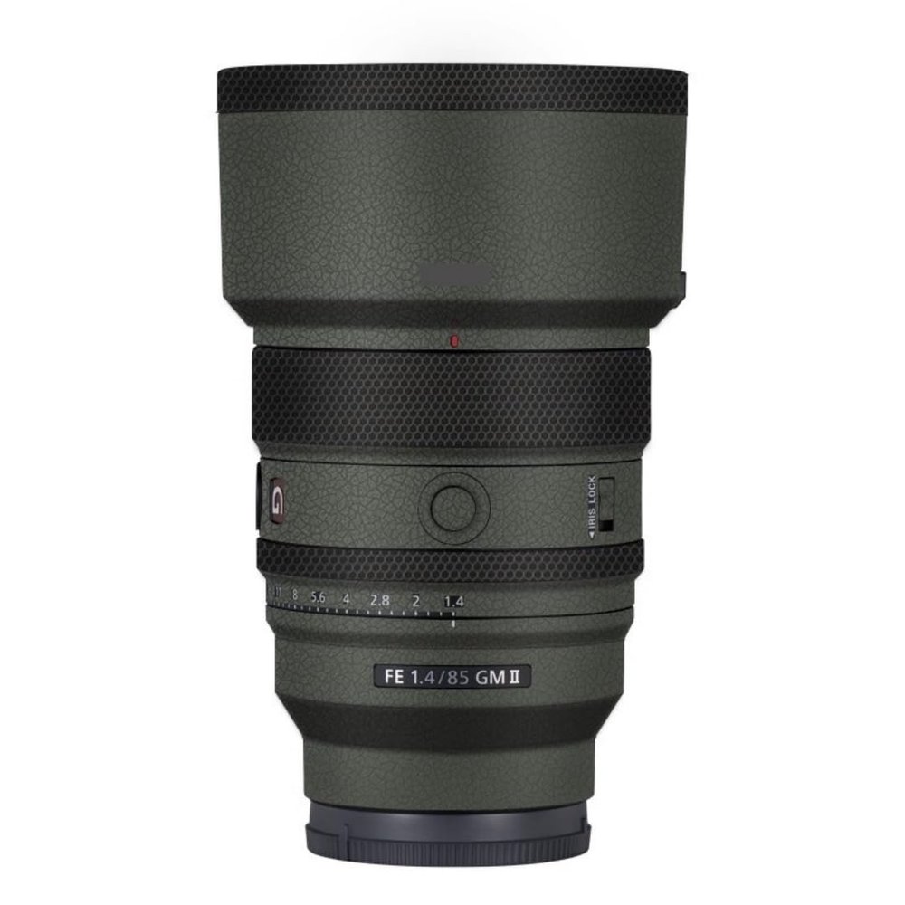 FE 85 F 1.4 II Anti-Scratch Camera Lens Body Protective Sticker Vinyl Wrap Decal Skin Film for Sony FE 85mm F1.4 GM II (Leather Green)