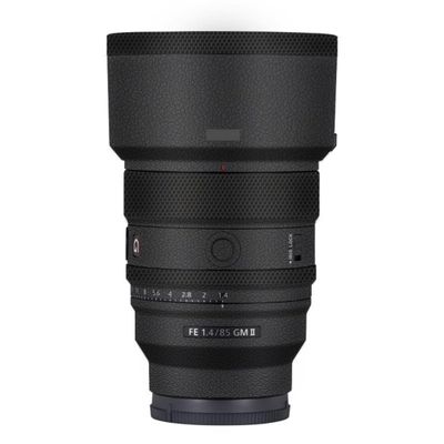 FE 85 F 1.4 II Anti-Scratch Camera Lens Body Protective Sticker Vinyl Wrap Decal Skin Film for Sony FE 85mm F1.4 GM II (Leather Black)