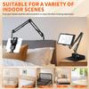 Bed Tablet Holder with Adjustable Arm - Invisable Heavy Duty Metal Stand Compatible with Kindle, iPad & Phones, Foldable & Space-Saving Design, No Furniture Damage for Reading/Watching in Bed view 2