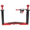 Luqeeg Dual Handle Tray Stabilizer Rig, Aluminum Alloy Underwater Camera Housing Tray with Shutter Trigger Underwater Balance Photography for SLR Cameras Sports Cam Diving Lights view 1
