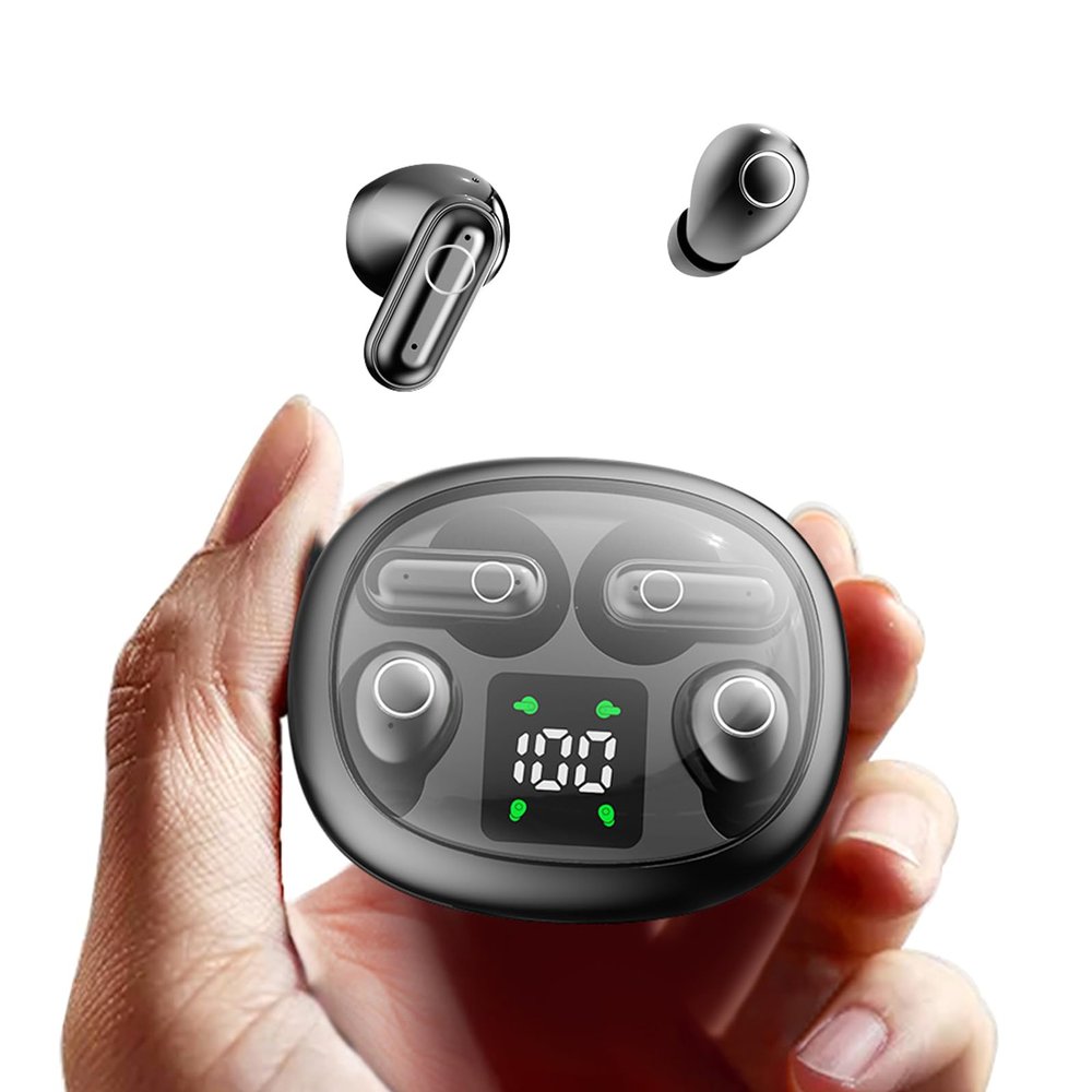 2 Pairs Invisible Small Mini Earbuds Wireless Bluetooth Sleep Hidden Headphones Sleeping Micro Smallest Discreet Tiny Low Profile Earbud Earphone Ear Buds for Small Ear Canal Women, Work, Side Sleeper