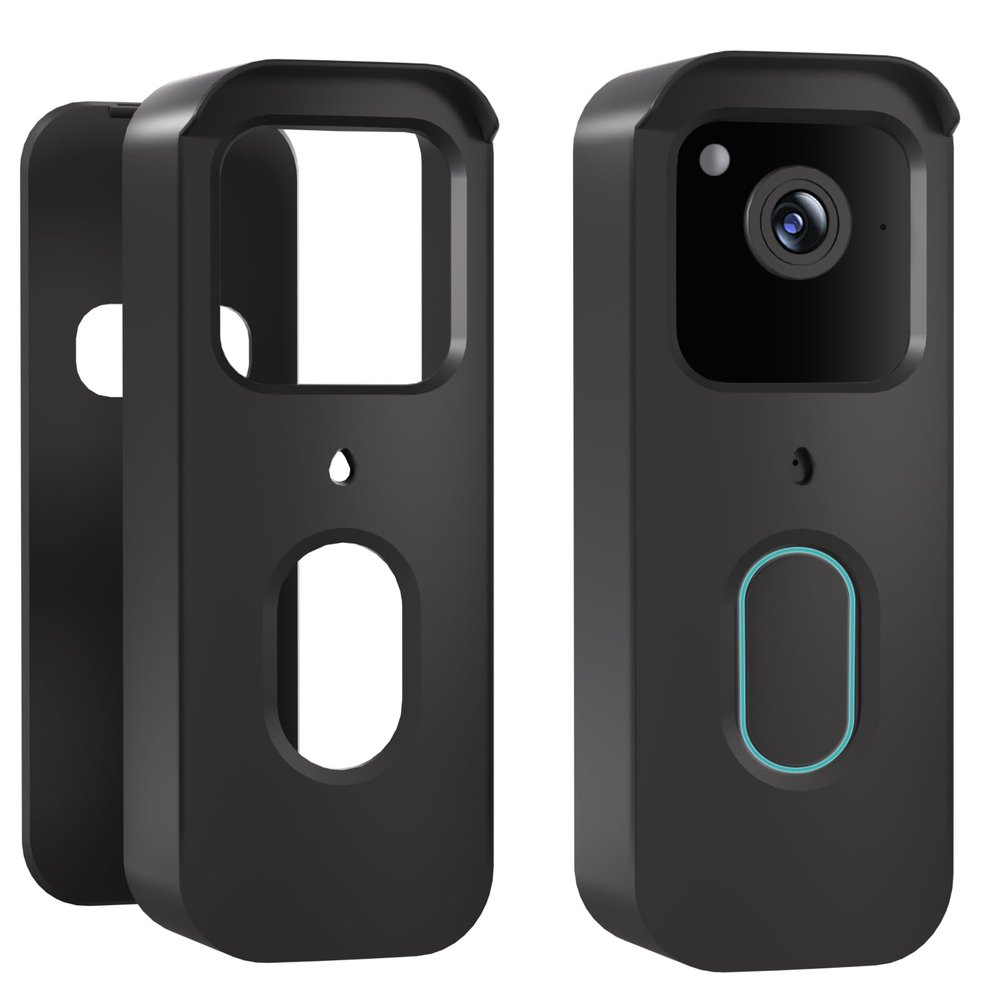 No-Drill Blink Doorbell Mount for All-New Blink Video Doorbell Camera(2nd Gen), Blink Adhesive Mounting Bracket, Easy to Install for Blink Doorbell Security System(Blink Doorbell Not Included), Black