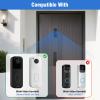 No-Drill Blink Doorbell Mount for All-New Blink Video Doorbell Camera(2nd Gen), Blink Adhesive Mounting Bracket, Easy to Install for Blink Doorbell Security System(Blink Doorbell Not Included), Black view 3