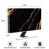 Baocicco Black and Golden Marble Waterproof TV Dust Cover 75 Inch Decorative Abstract TV Display Screen Covers Accessories Laptop TV LCD Screen Decoration for LED LCD OLED Weatherproof view 2