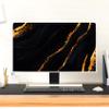 Baocicco Black and Golden Marble Waterproof TV Dust Cover 75 Inch Decorative Abstract TV Display Screen Covers Accessories Laptop TV LCD Screen Decoration for LED LCD OLED Weatherproof view 4