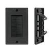 Tecmojo Brush Wall Plate, Cable Pass Through Insert for HDTV, Home Theater Systems, Sturdy Brushes with Smart Cable Catcher, Black, 2 Pack view 1
