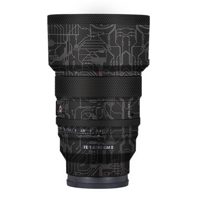 FE 85 F 1.4 II Anti-Scratch Camera Lens Body Protective Sticker Vinyl Wrap Decal Skin Film for Sony FE 85mm F1.4 GM II (Circuit Titanium)