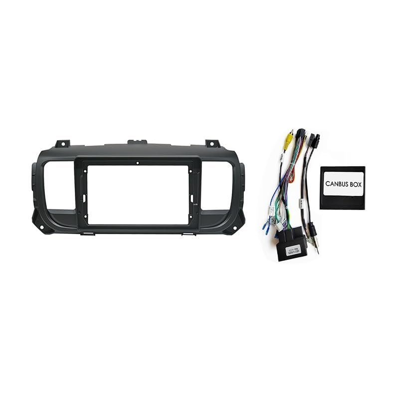 Car Radio For Citroen Jumpy 3 SpaceTourer 2016-2021 Android 2 Din Stereo Mounting Bezel Faceplate Frame Kit