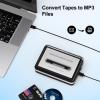 Personal Cassette Player, Convert Tape to MP3 Digital, Walkmaner Portable Tape Recorder with Auto-Reverse, Headphone Jack view 3