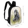 AJmores Hand Drawn Chimpanzee Printed Backpack Bulk Backpack Laptop Backpack Lightweight Travel Backpack view 2