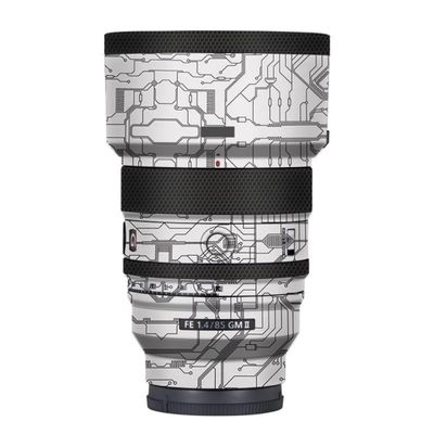 FE 85 F 1.4 II Anti-Scratch Camera Lens Body Protective Sticker Vinyl Wrap Decal Skin Film for Sony FE 85mm F1.4 GM II (Circuit White)