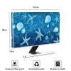 Baocicco Blue Starfish Shell Waterproof TV Cover 70 Inch Marine Weatherproof Television Screen Cover Sleeve Compatible with PC Desktop and TVs LED LCD OLED Anti-Static Dustproof Protective view 2