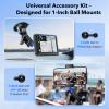 1-Inch (B Size) Ball Adapter Kit for RAM Mounts  Includes 20mm Ball Adapter, 17mm Ball Adapter, 1/4"-20 Stud, and Magnetic Phone Holder view 4