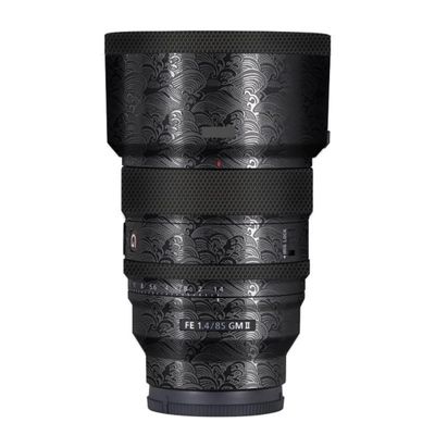 FE 85 F 1.4 II Anti-Scratch Camera Lens Body Protective Sticker Vinyl Wrap Decal Skin Film for Sony FE 85mm F1.4 GM II (Wave Black)