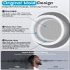TNSNK [4 Pairs] Replacement Ear Tips for Airpods Pro 1st /2nd (2019/2022/2023) with Noise Reduction Hole,Built-in dust Guard Screen Silicone Ear Tips - 4 Sizes(XS/S/M/L),White view 4