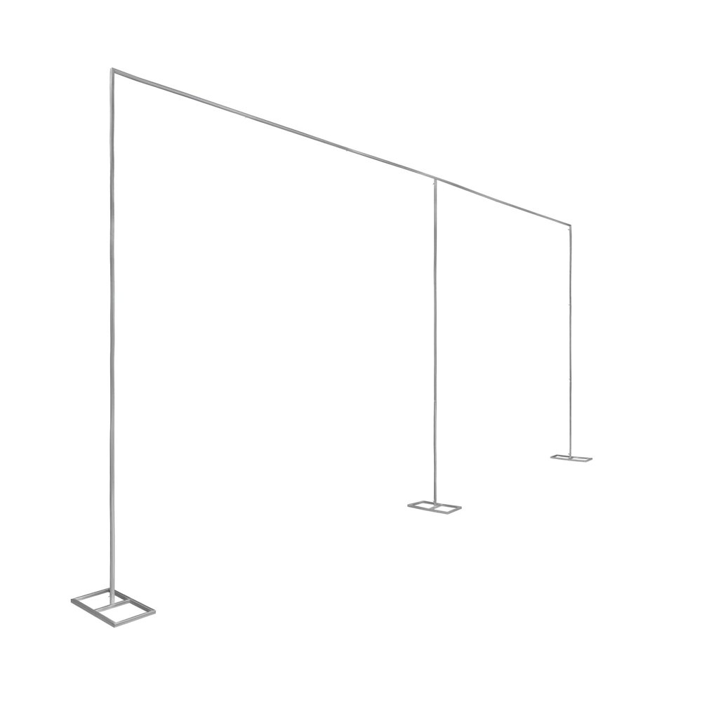 10x20ft Backdrop Stand, Heavy Duty Square Metal Arch Pipe Kit with Base Portable Adjustable Pipe and Drape Kit for Wedding Baby Shower Birthday Parties Banquet Decorations