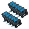 12mm 5/10PK Compatible Label Tape for D1 45013 45010 45018 Works with Labeling Machine LabelManager LM160 LM420P(10PK Black on Blue) view 1
