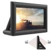 DPLWJPP Portable Projector Screens wth Blower Outdoor Projector Screen Double Sided Front Rear Projection Movie Screen for Backyard Party Travel Home Theater 14ft view 1
