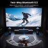 1500 ANSI Official Licensed Smart Projector, Compatible with Netflix, HOMPOW 4K Full HD Home Theater Projector with WiFi and Bluetooth, Built-in Apps, Electric Focus Outdoor & Indoor Movie Projector view 4
