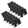 12mm 5/10PK Compatible Label Tape for D1 45013 45010 45018 Works with Labeling Machine LabelManager LM160 LM420P(10PK Gold on Black) view 1