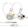 Kinboofi WAN'ER S.G II in Ear Monitor, HiFi Quality Wired Earbuds,10mm Dynamic Driver PET Diaphragm Gaming Earphones,Noise Isolation IEM Headphone with Detachaable 2pin Cable (3.5mm Mic, Clear White) view 1