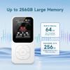 64GB MP3 Player with Bluetooth 5.3-30Hrs Music Playtime, PECSU Portable Music Player for Sports Runners with HD Speaker, Voice Recorder, FM Radio, E-Book, Timer Off, Expandable Up to 256GB (White) view 4