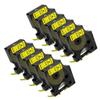 12mm 5/10PK Compatible Label Tape for D1 45013 45010 45018 Works with Labeling Machine LabelManager LM160 LM420P(10PK Black on Yellow) view 1
