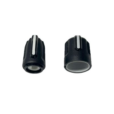 APX Next Replacement Knob Set - Volume & Channel Selector Control Knob Caps with Tactile Grip,Black Plastic Caps for APX Next Handheld Two-Way Radio (1 Set)