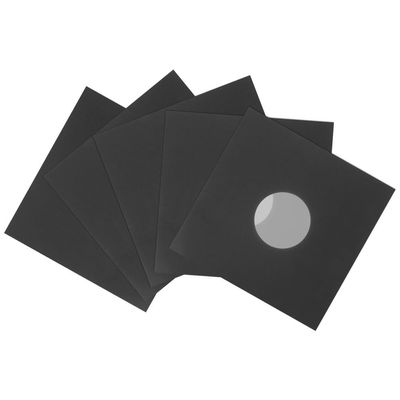 DIYEAH Vinyl Record Sleeves, 6pcs Gatefold Vinyl Outer Sleeves Kraft Paper Record Protective Covers Black Jackets for 12-inch Storage Dustproof Album Protectors