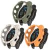 3 Pack Rugged Armor Cases Compatible with Garmin Quatix 8 51mm, Soft TPU Silicone Protector Shell Protected Case Shockproof Bumper for Garmin Quatix 8 51mm Cover (Beige/Green/Orange) view 1