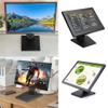 Adjustable Monitor Stand Foldable Monitor Mount for 10-27 Inch LCD TV Screens with Installing Holes 75x75mm & 100x100mm view 3