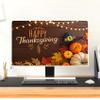 Baocicco Happy Thanksgiving Monitor Dust Covers 65 Inch Autumn Fall Pumpkin Harvest Panel Case Antistatic Water Resistant Monitor Dust Cover Give Thanks Dust Proof Computer Cover view 4